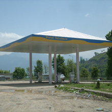 petrol pump canopy sheds